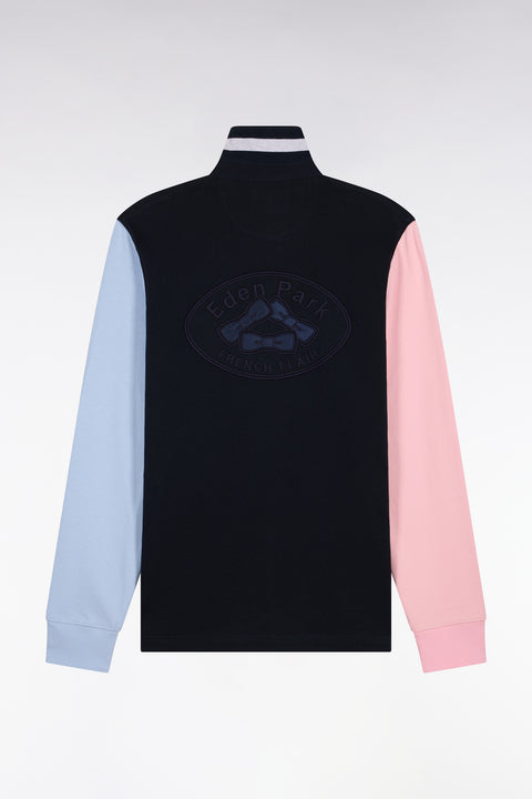 Maillot manches longues tricolore en jersey de coton - Image 2