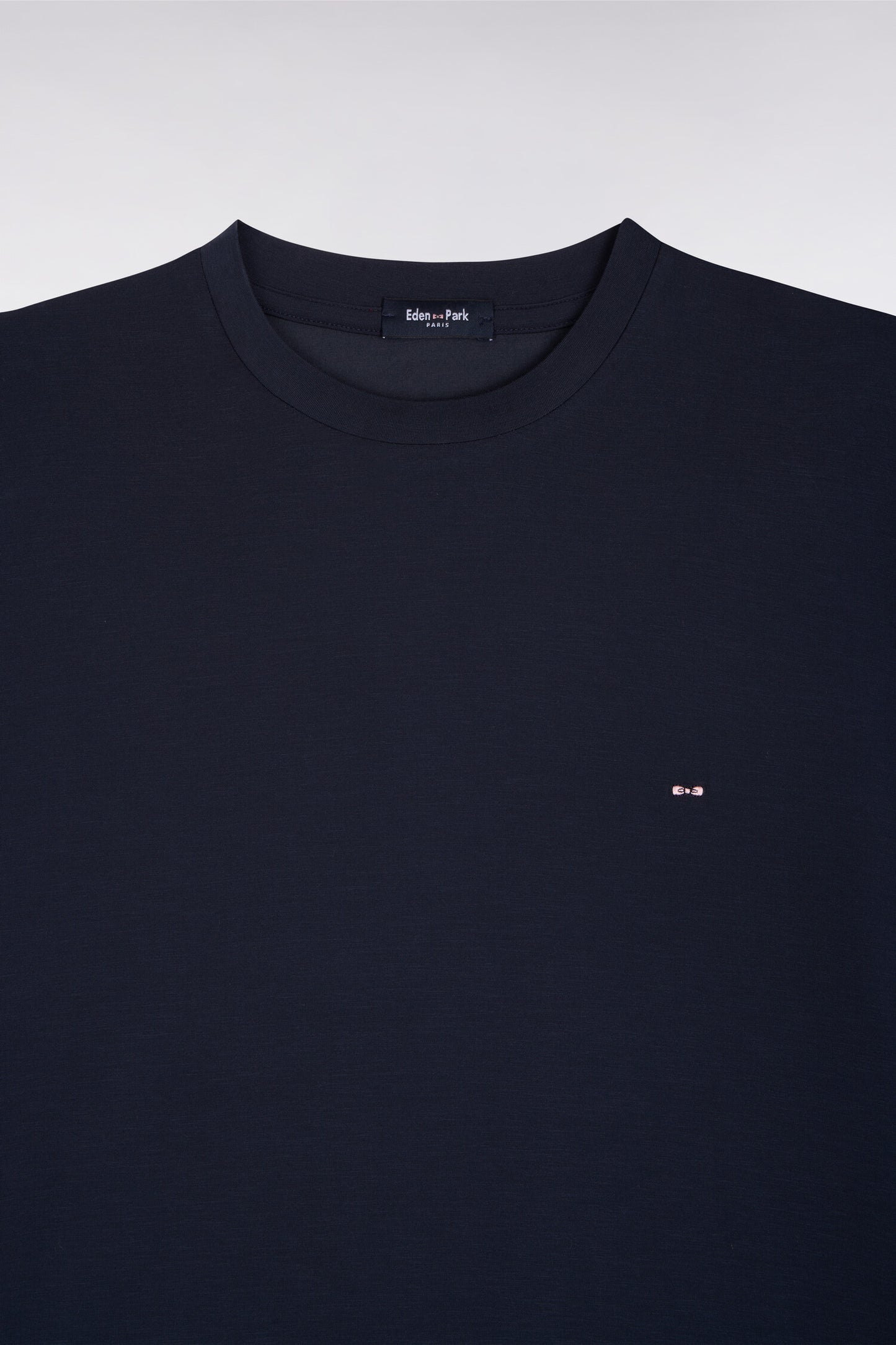 T-shirt manches courtes en modal stretch marine coupe ample