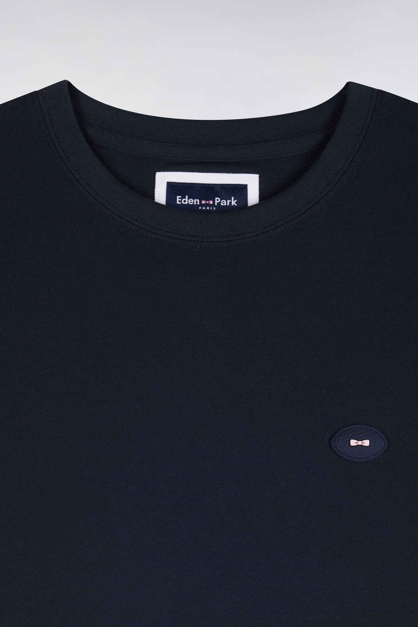 T-shirt manches courtes marine coupe droite