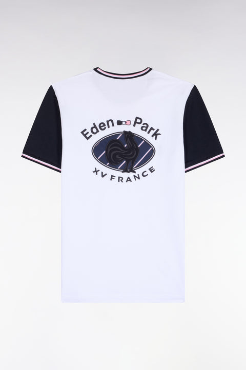 T-shirt manches courtes blanc XV de France coupe droite - Image 2