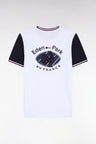 White short-sleeved t-shirt XV de France straight cut