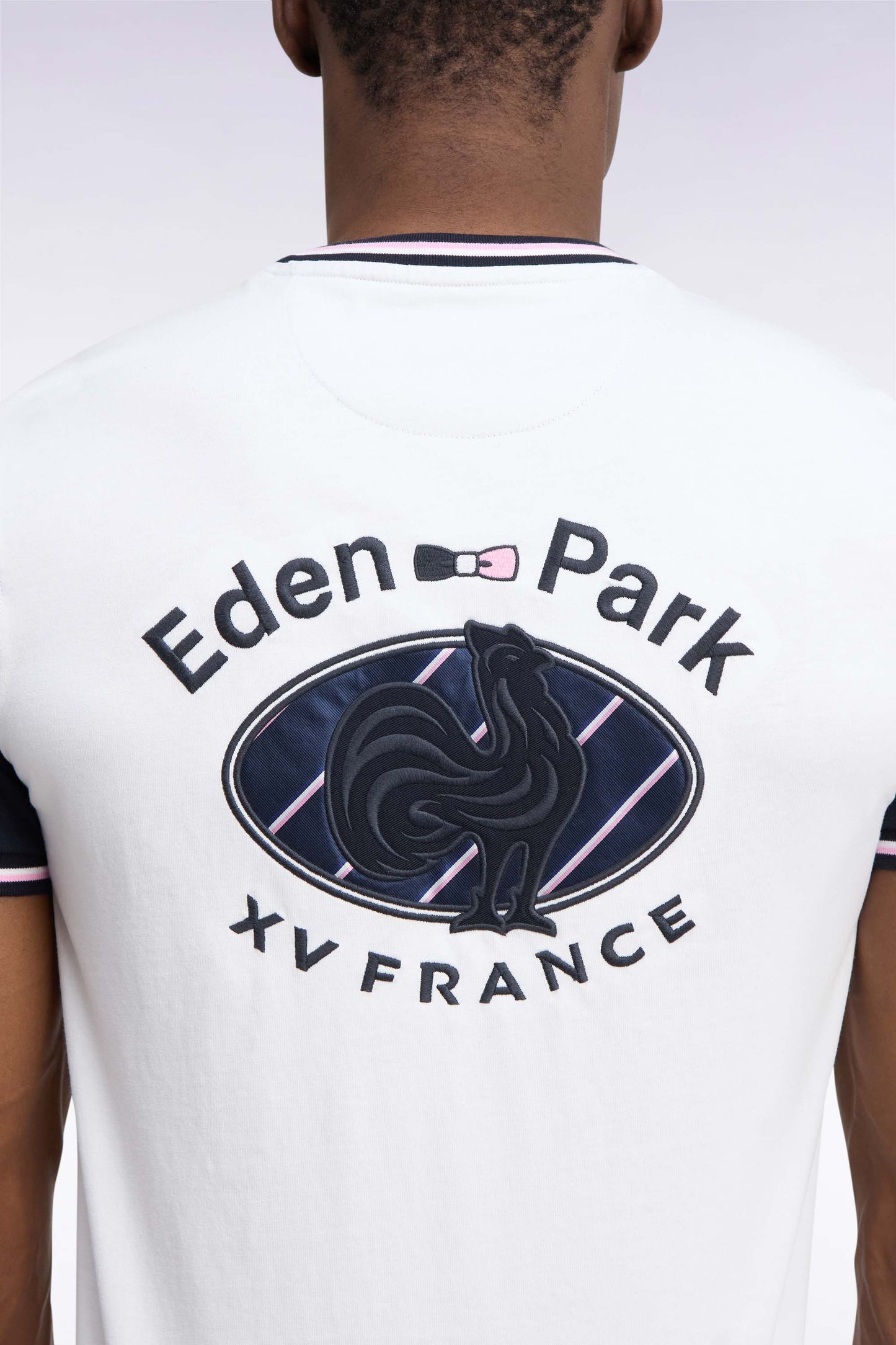 T-shirt manches courtes blanc XV de France coupe droite