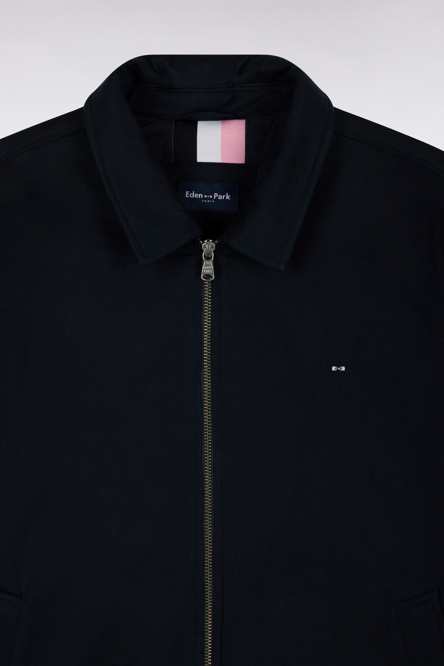 Blouson en coton stretch bleu marine