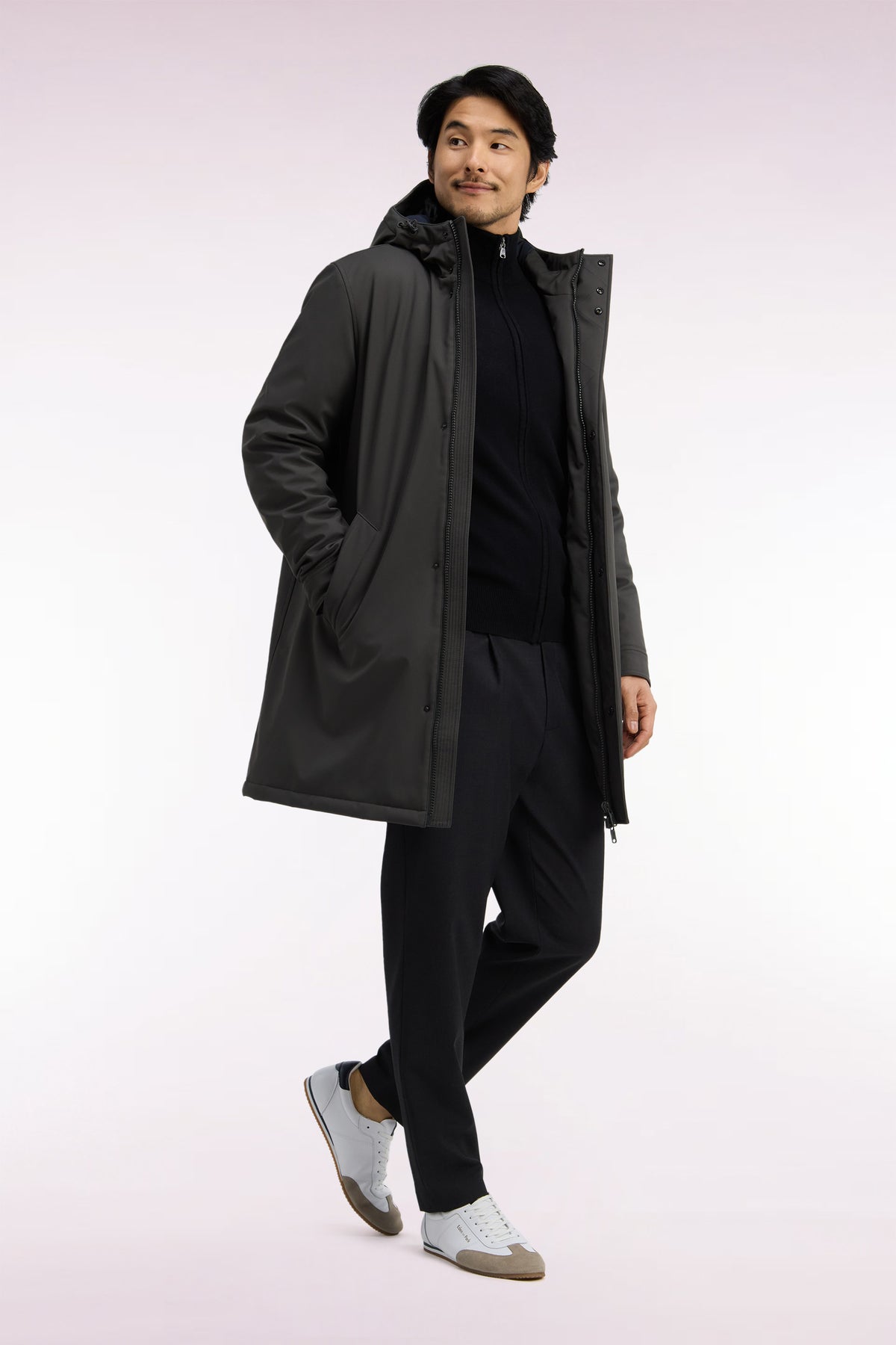 Long khaki parka