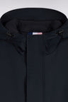 Long black parka