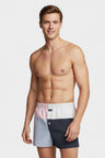 Cut-and-sew cotton poplin boxer shorts
