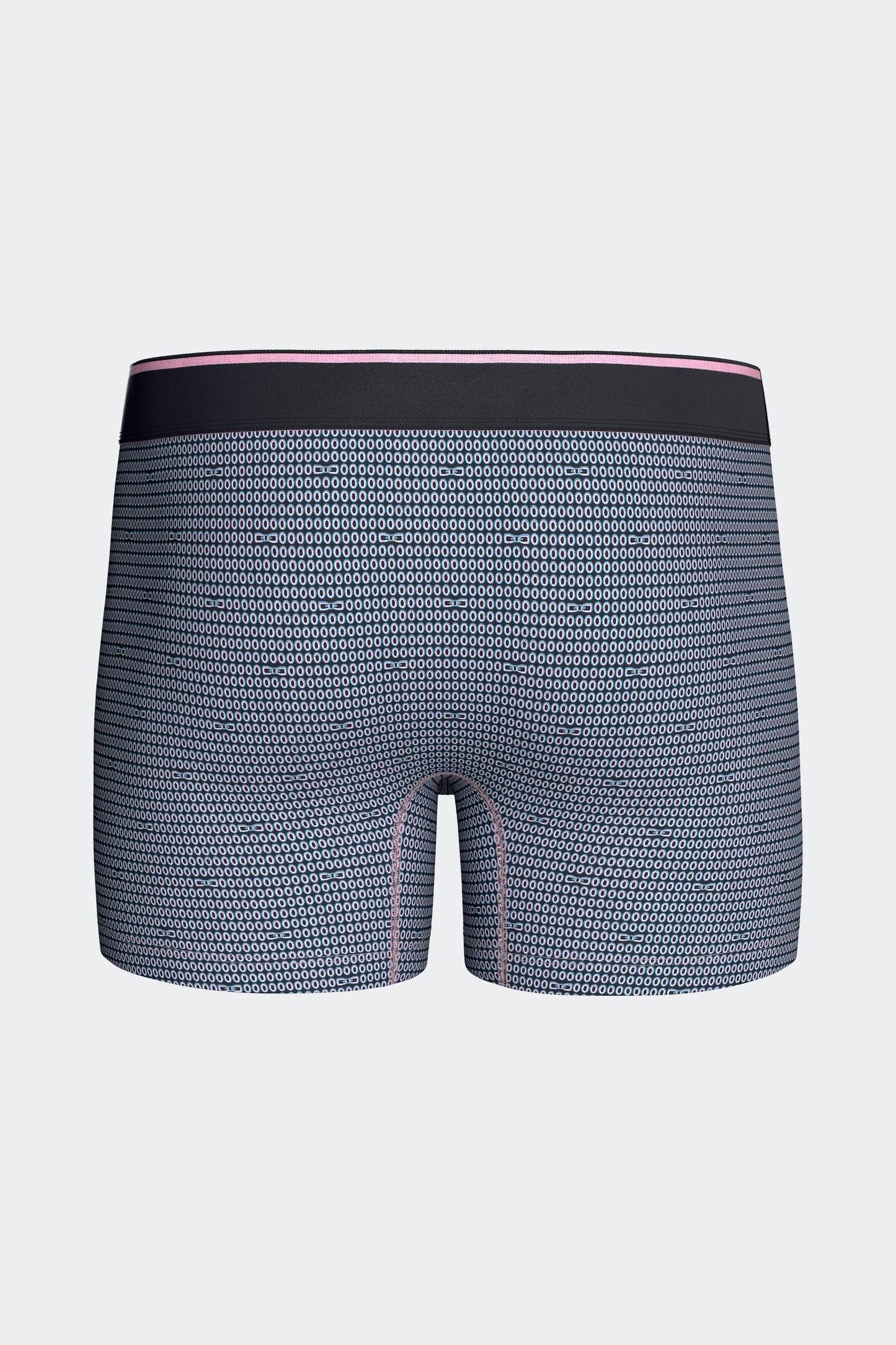 Lot de 2 boxers en jersey de coton stretch unis et imprimés bleu