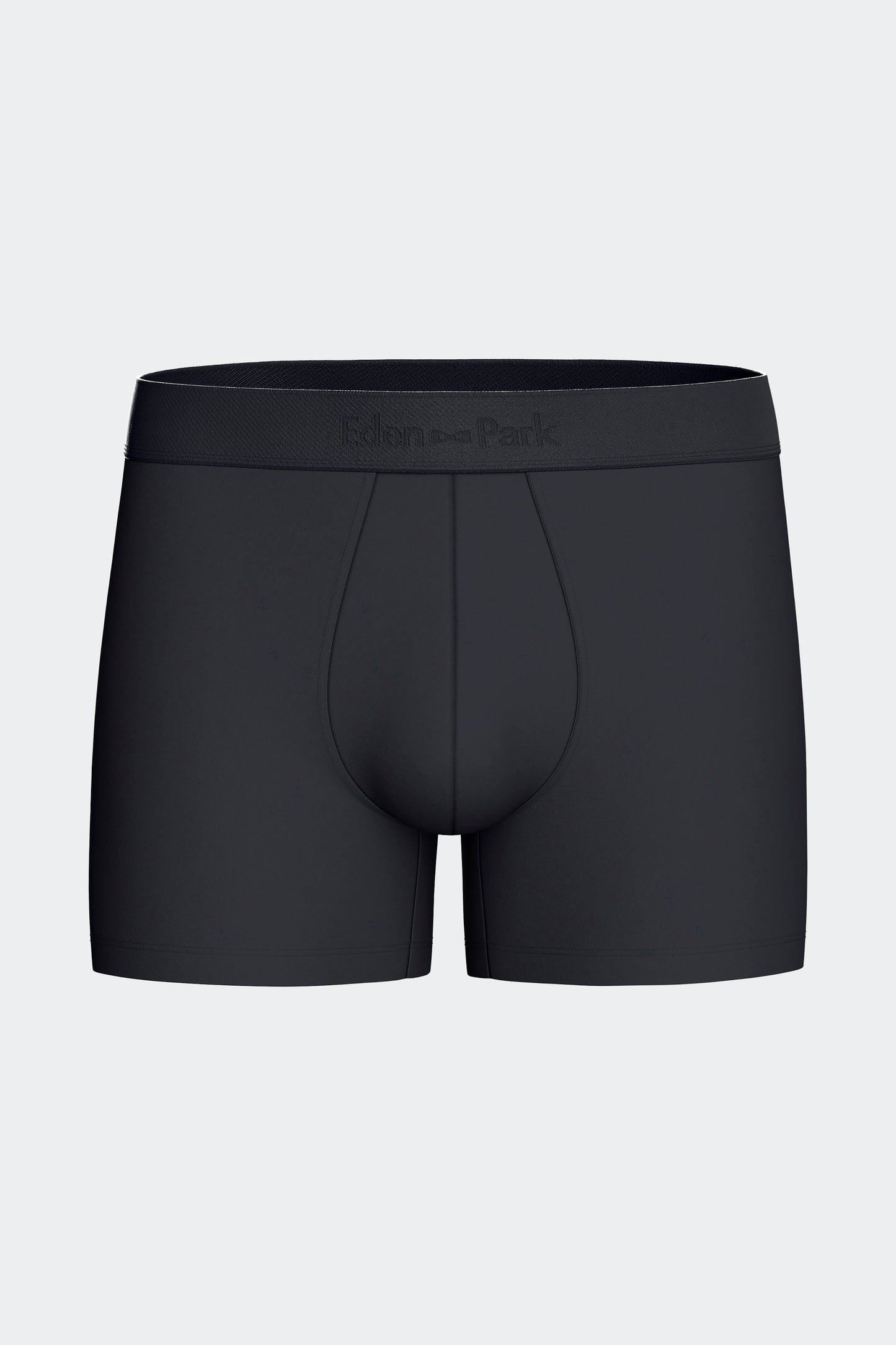 Lot de 2 boxers en jersey de coton stretch unis et imprimés pois marine
