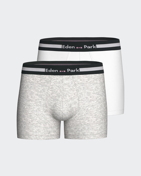 Pack of gray stretch cotton underwear - Image 1