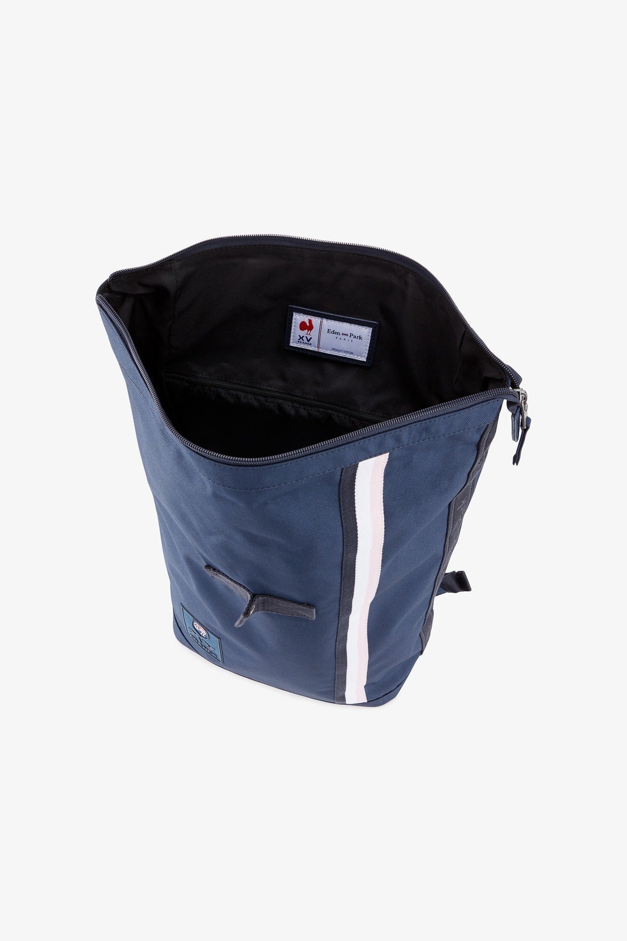 Dark blue rucksack with tricolour France XV band - Image 4