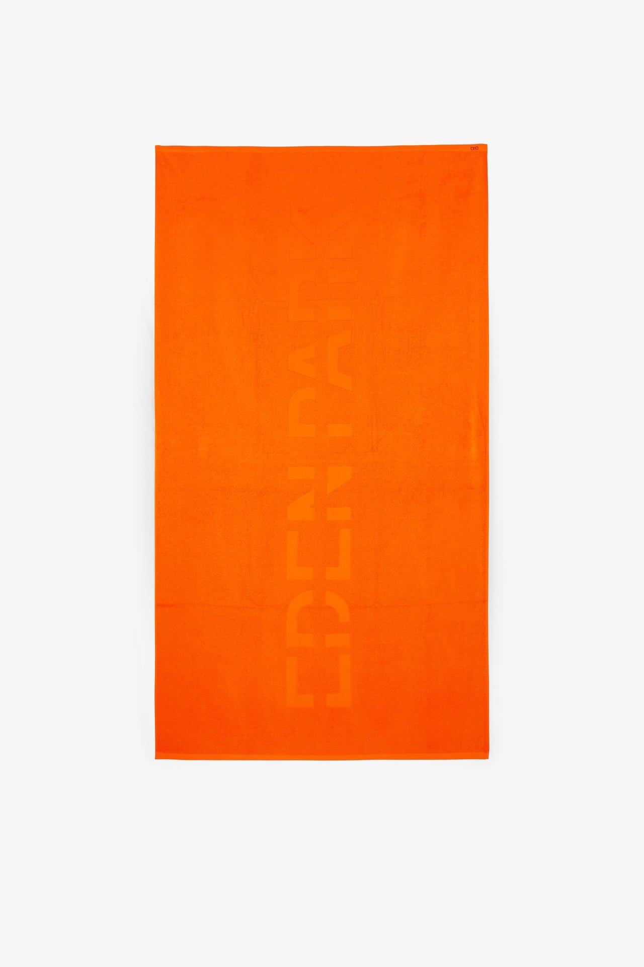 Orange beach towel