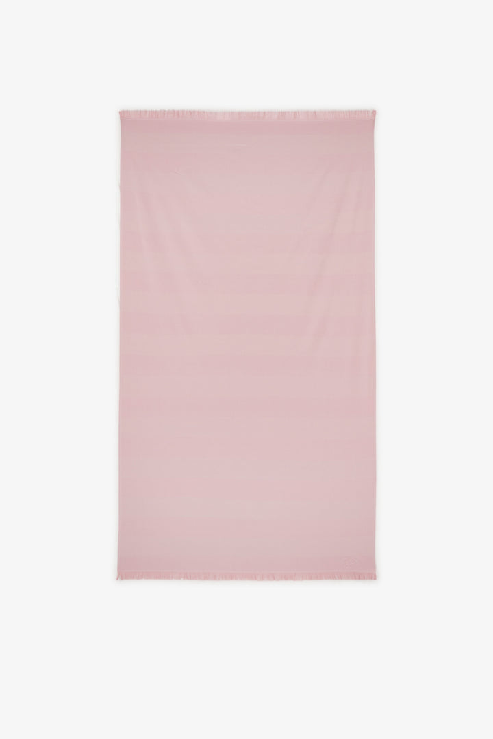 Striped pink hammam towel