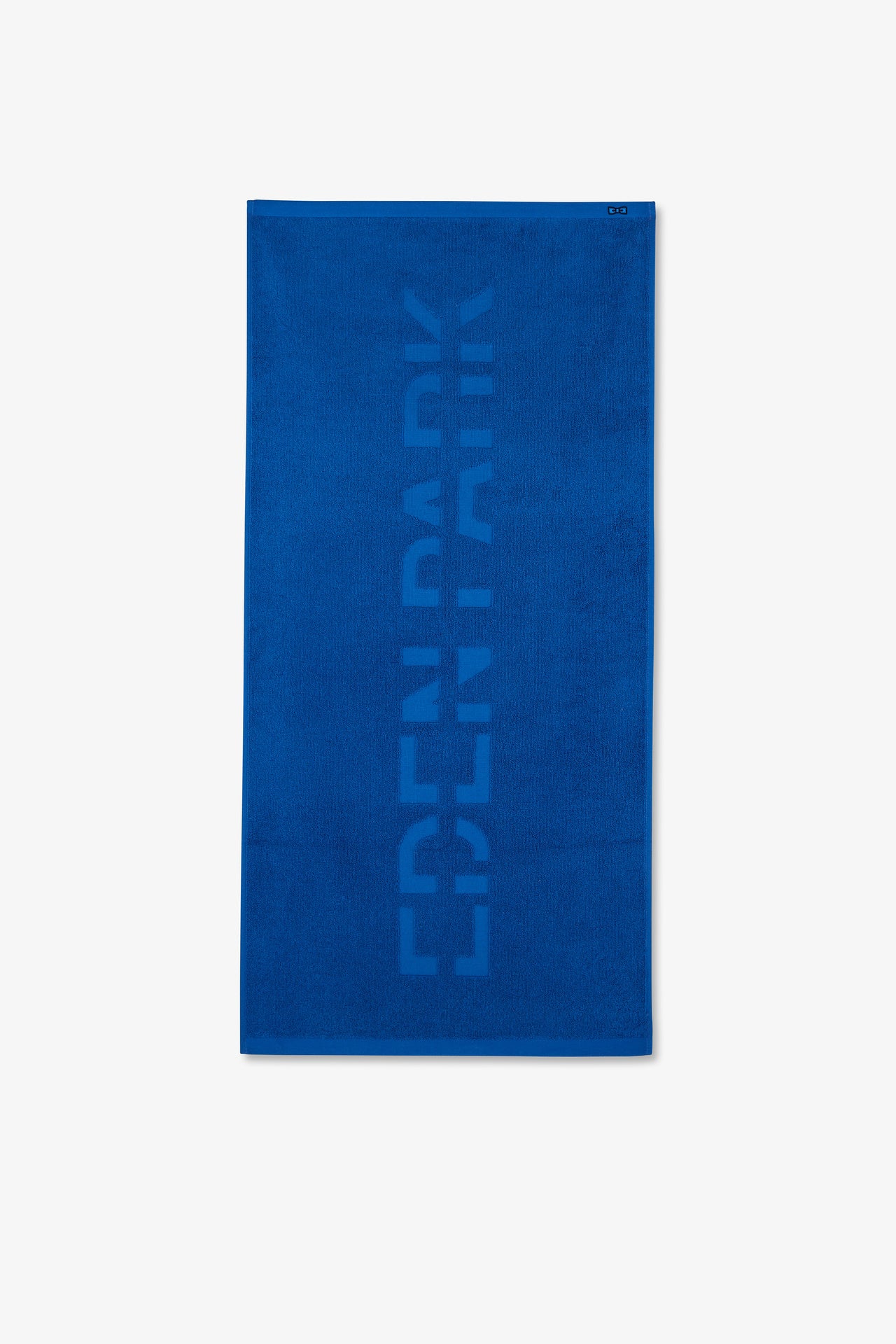 Small blue sports towel