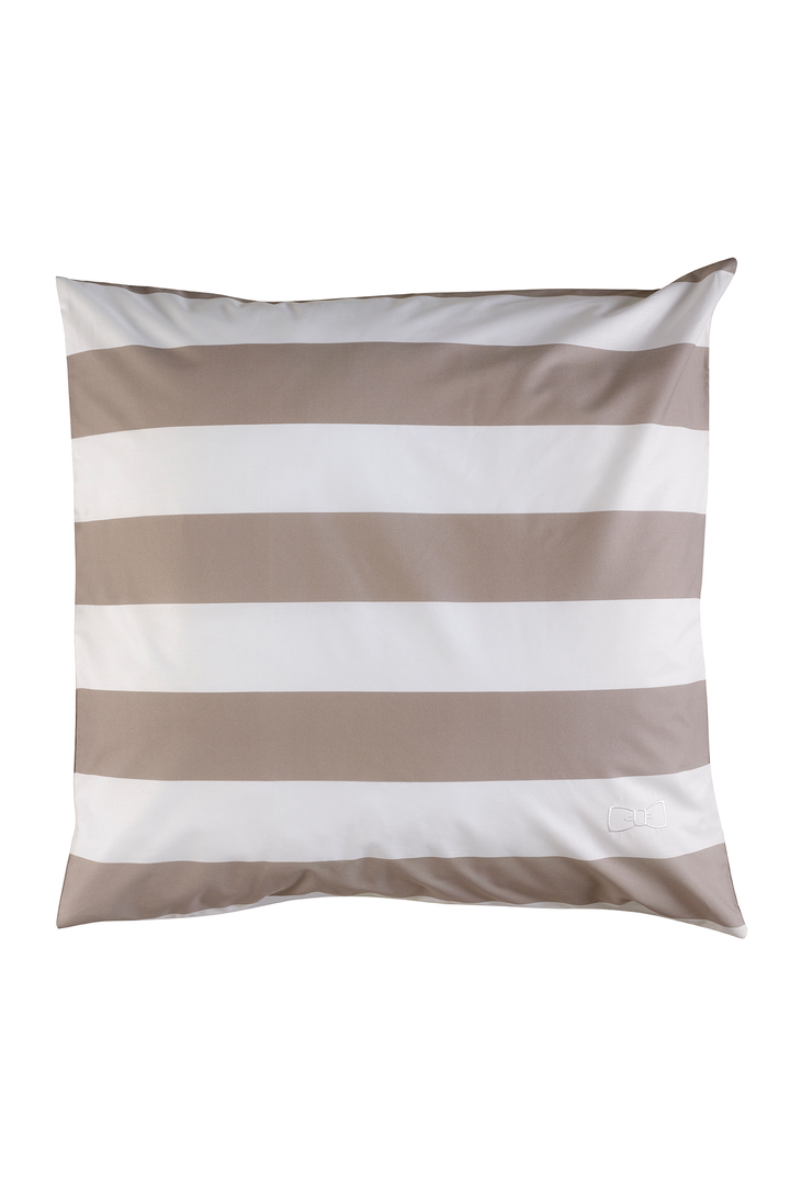 Duo of square striped pillow case