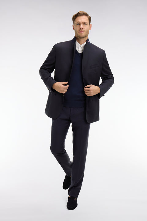 Regular dark blue blazer - Image 1