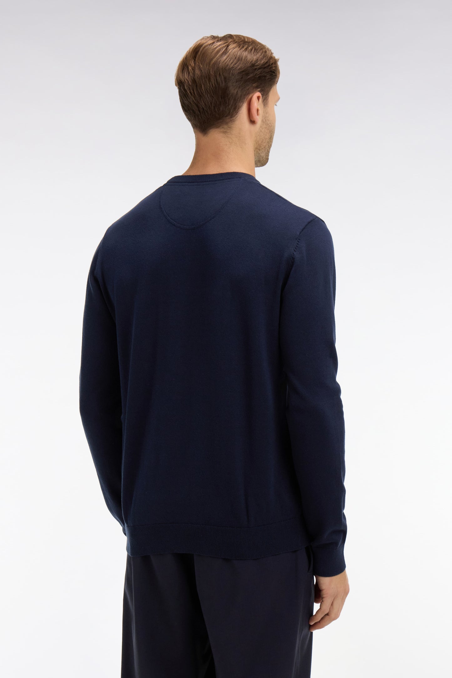 Crew navy blue cotton jumper