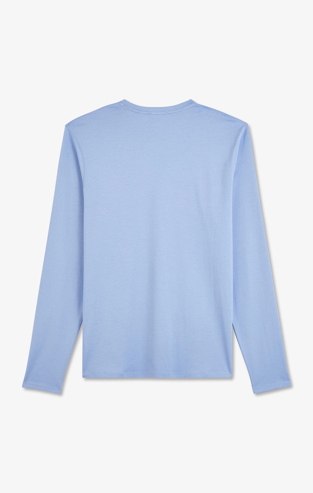 T-shirt bleu col V à manches longues - Image 5