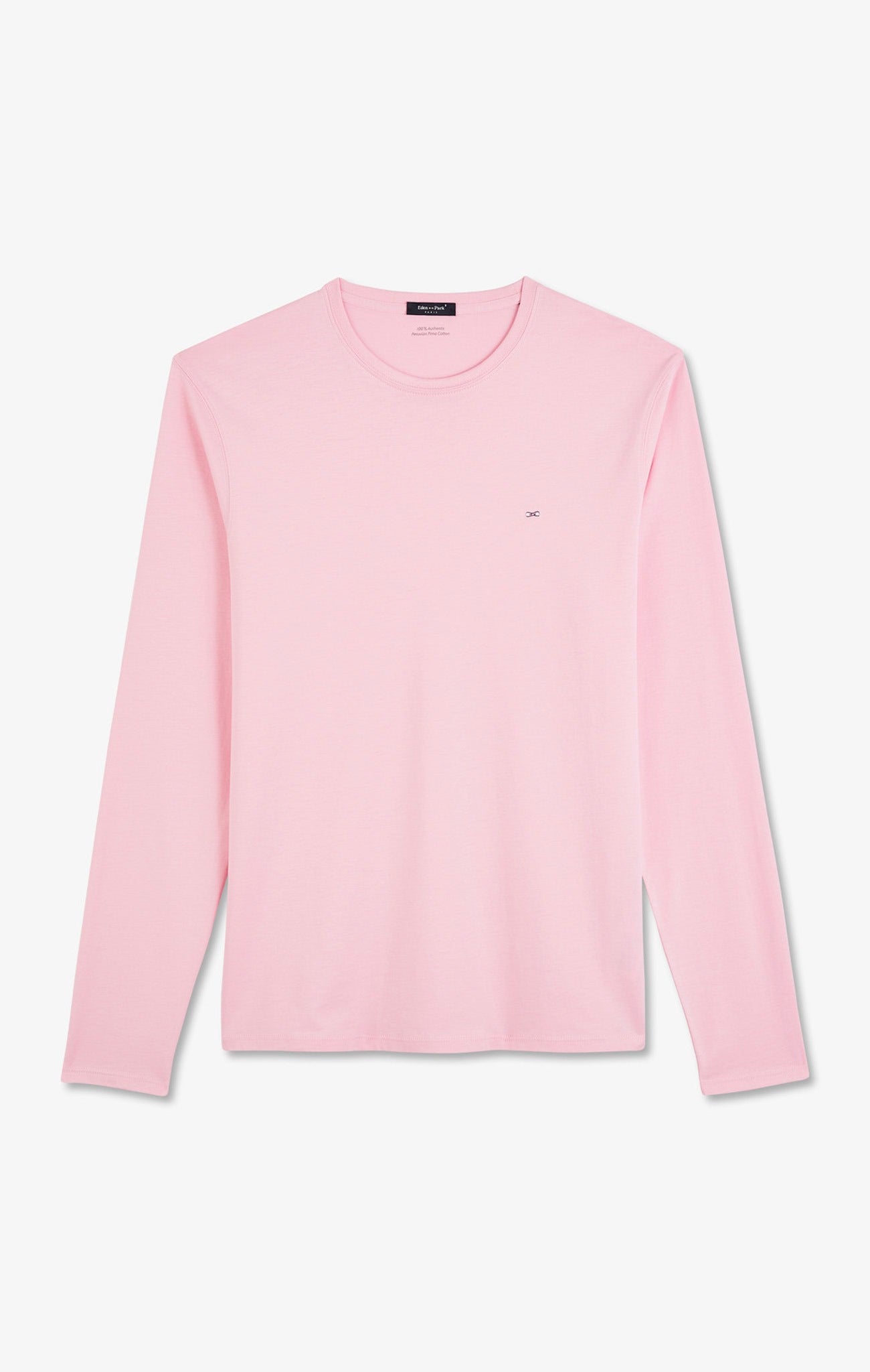 T-shirt rose col rond à manches longues - Image 2