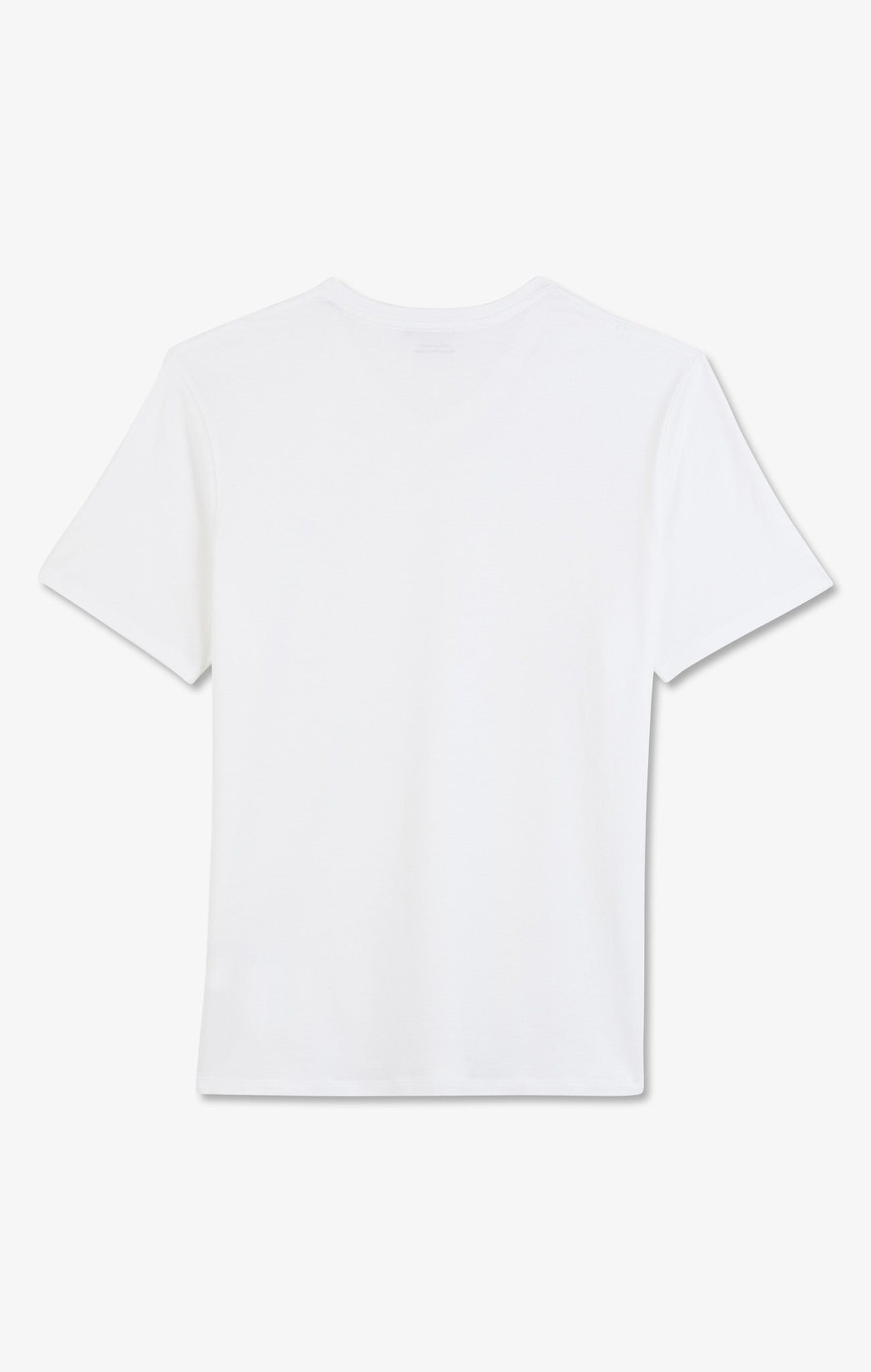 T-shirt blanc col V à manches courtes - Image 5