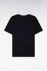 V-neck black light pima cotton t-shirt