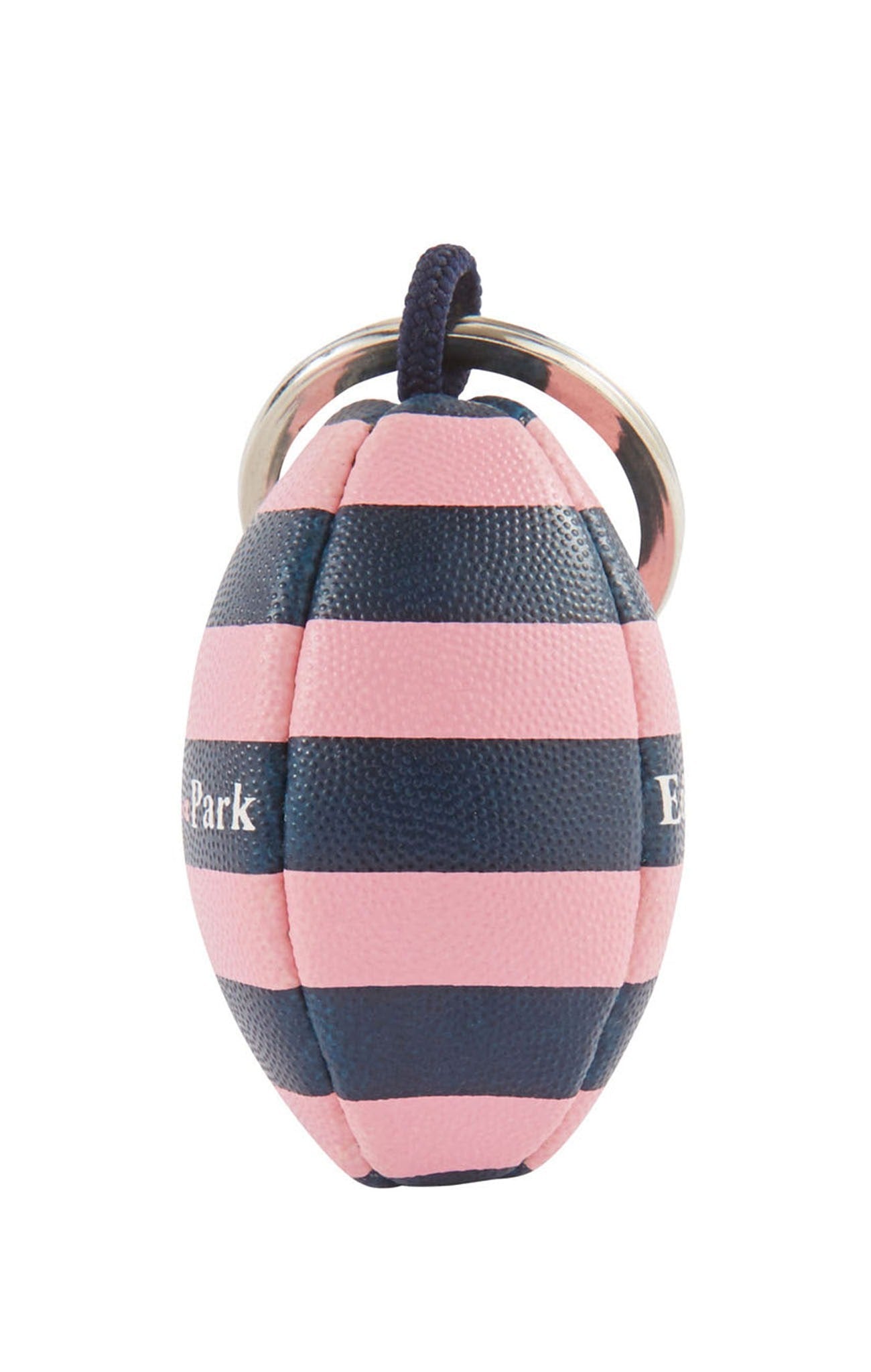 Porte-clés ballon de rugby cerclé en caoutchouc - Image 2