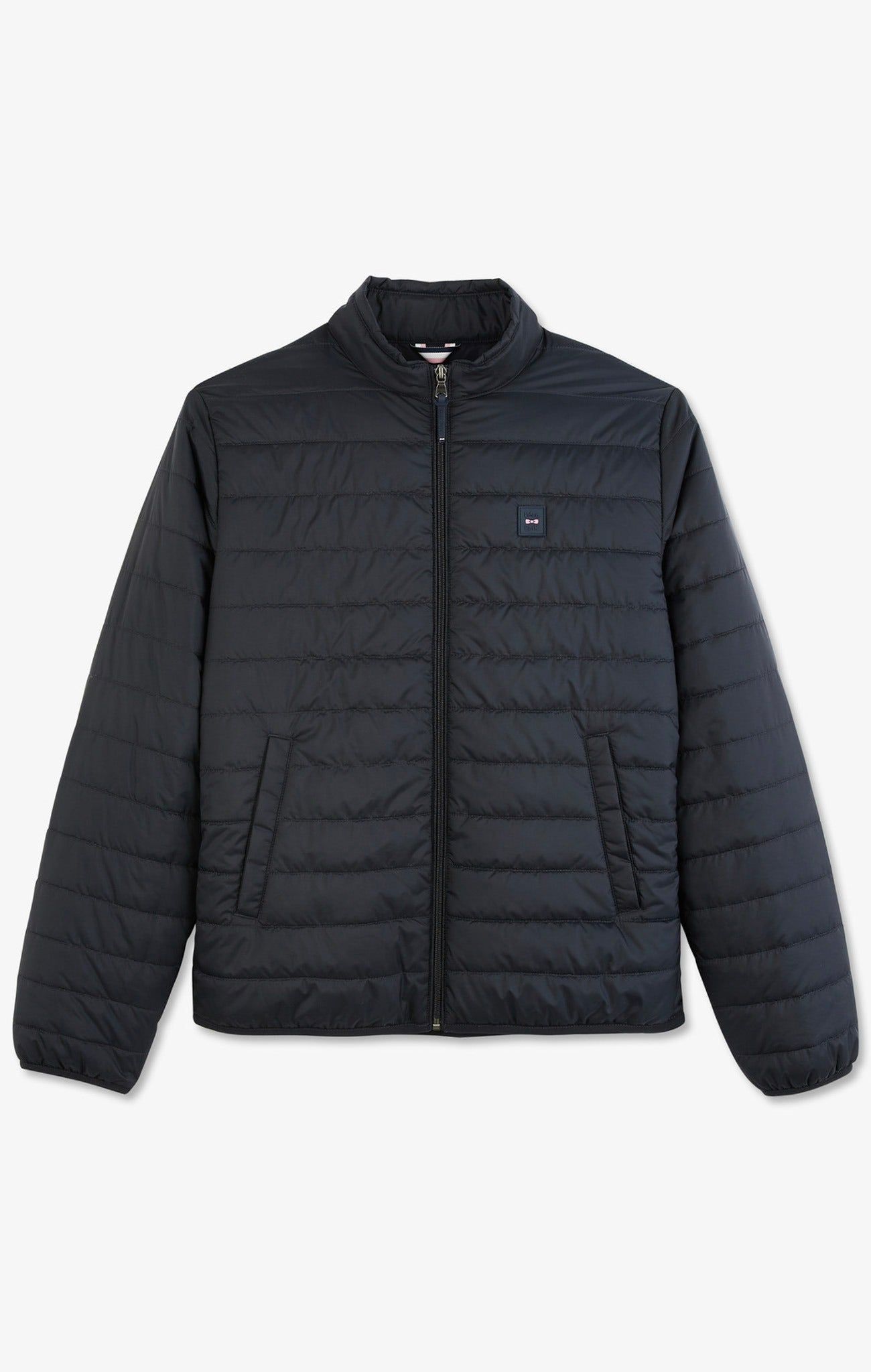 Lightweight, long-sleeved puffa jacket in dark blue