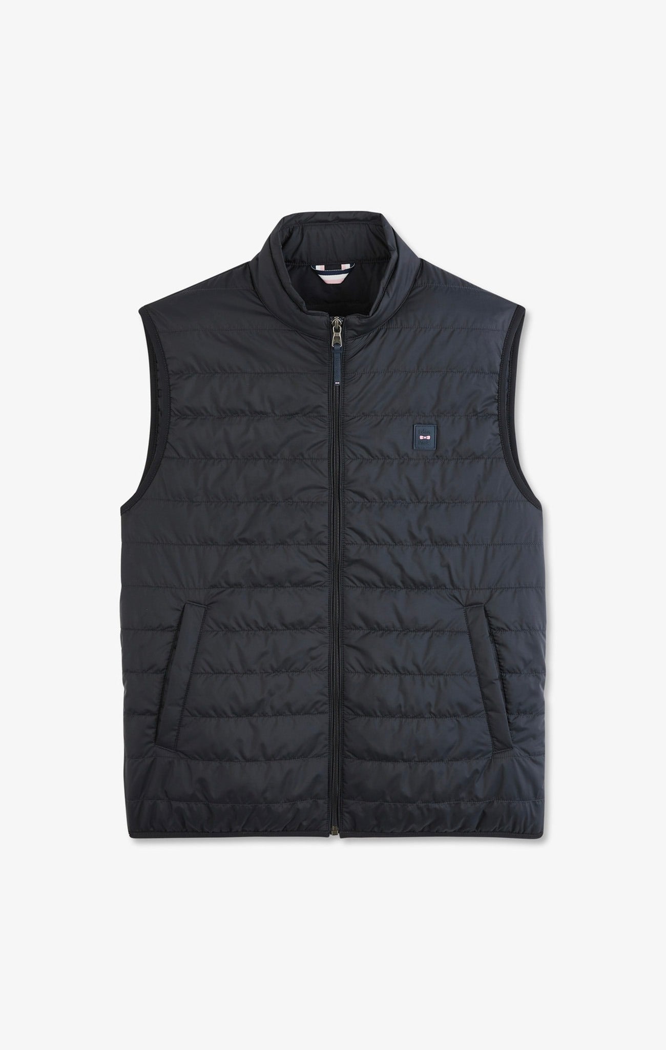 Navy blue sleeveless puffa jacket - Image 2