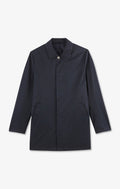 Plain navy raincoat