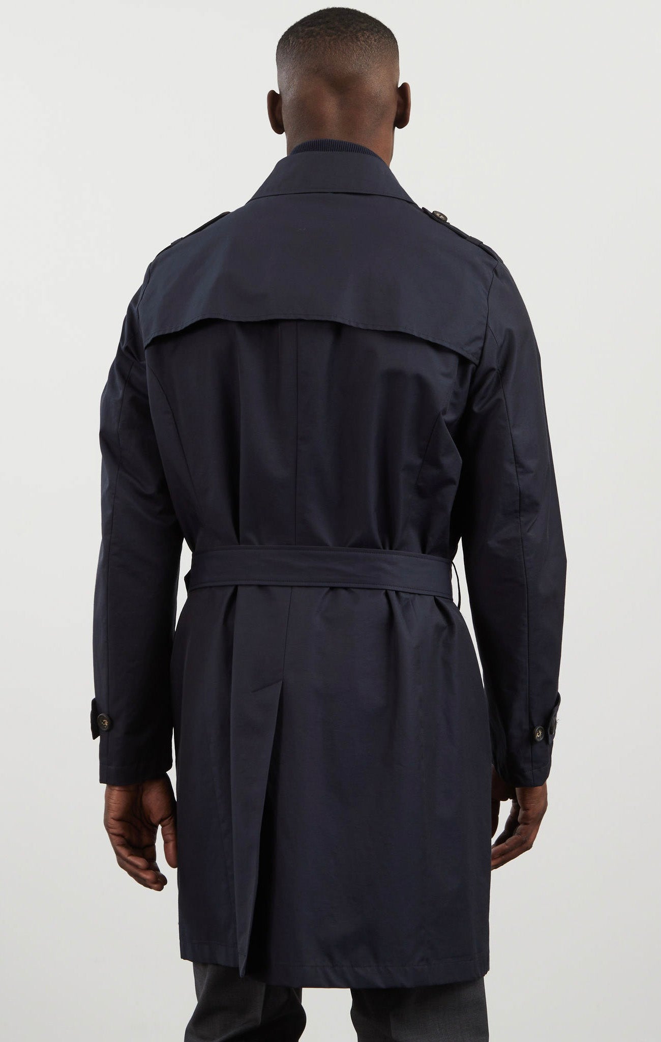 Trench coat déperlant bleu marine - Image 3