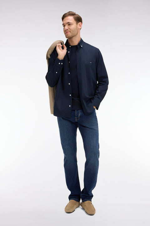 Blue jeans in stretch cotton - Image 1