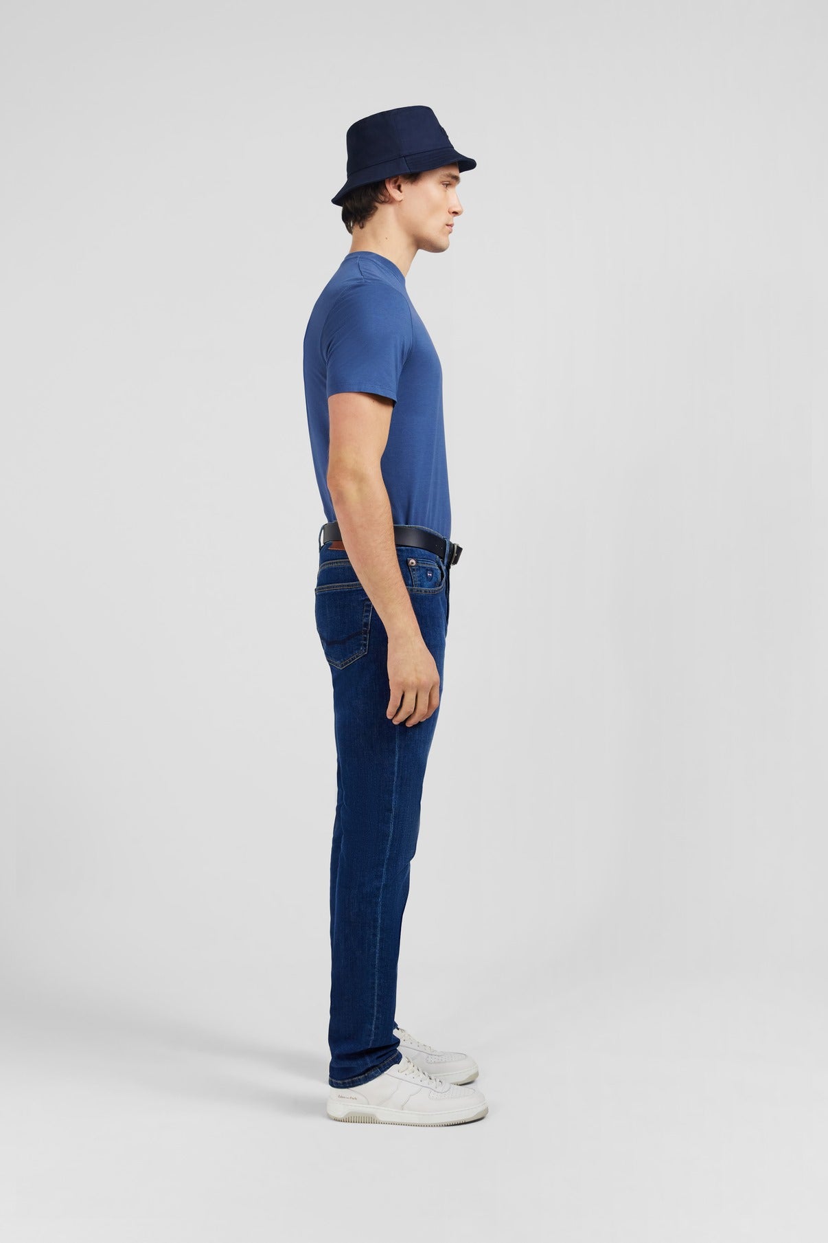 Jean slim bleu en coton extensible - Image 4