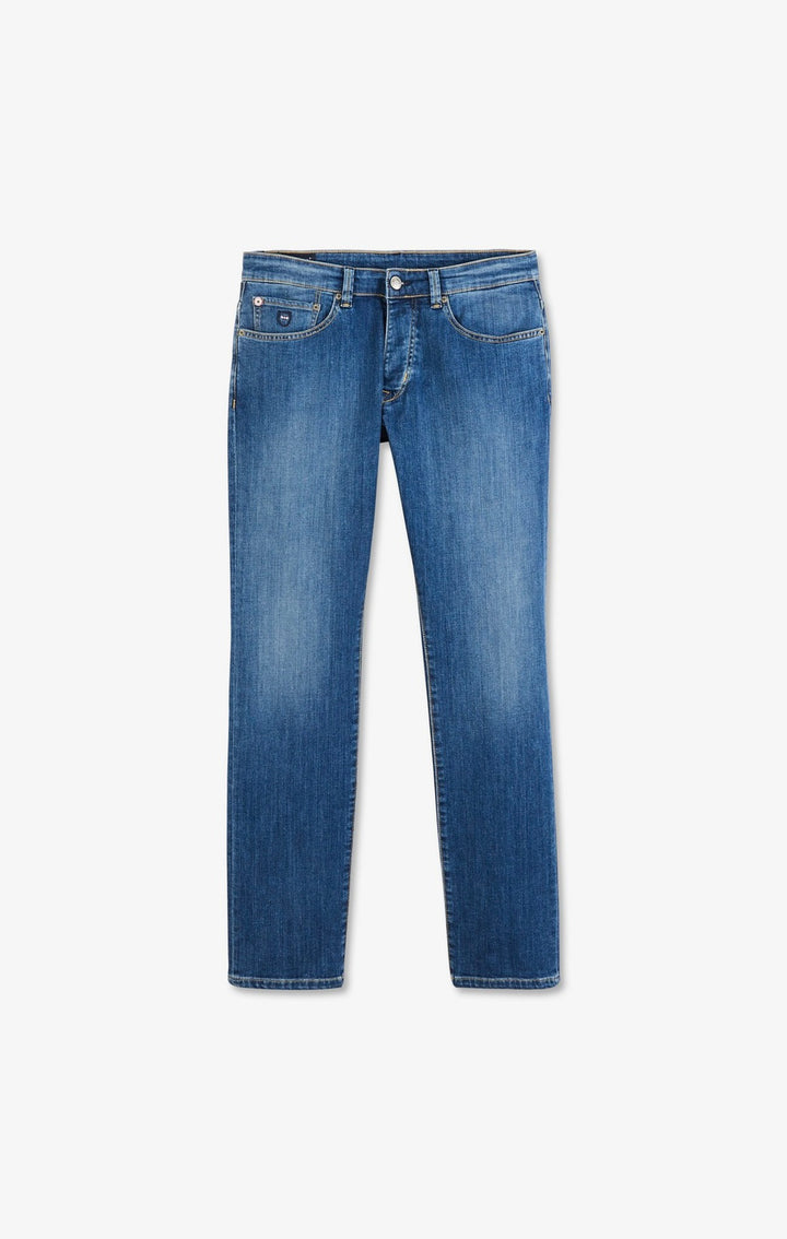 Blue jeans in stretch cotton