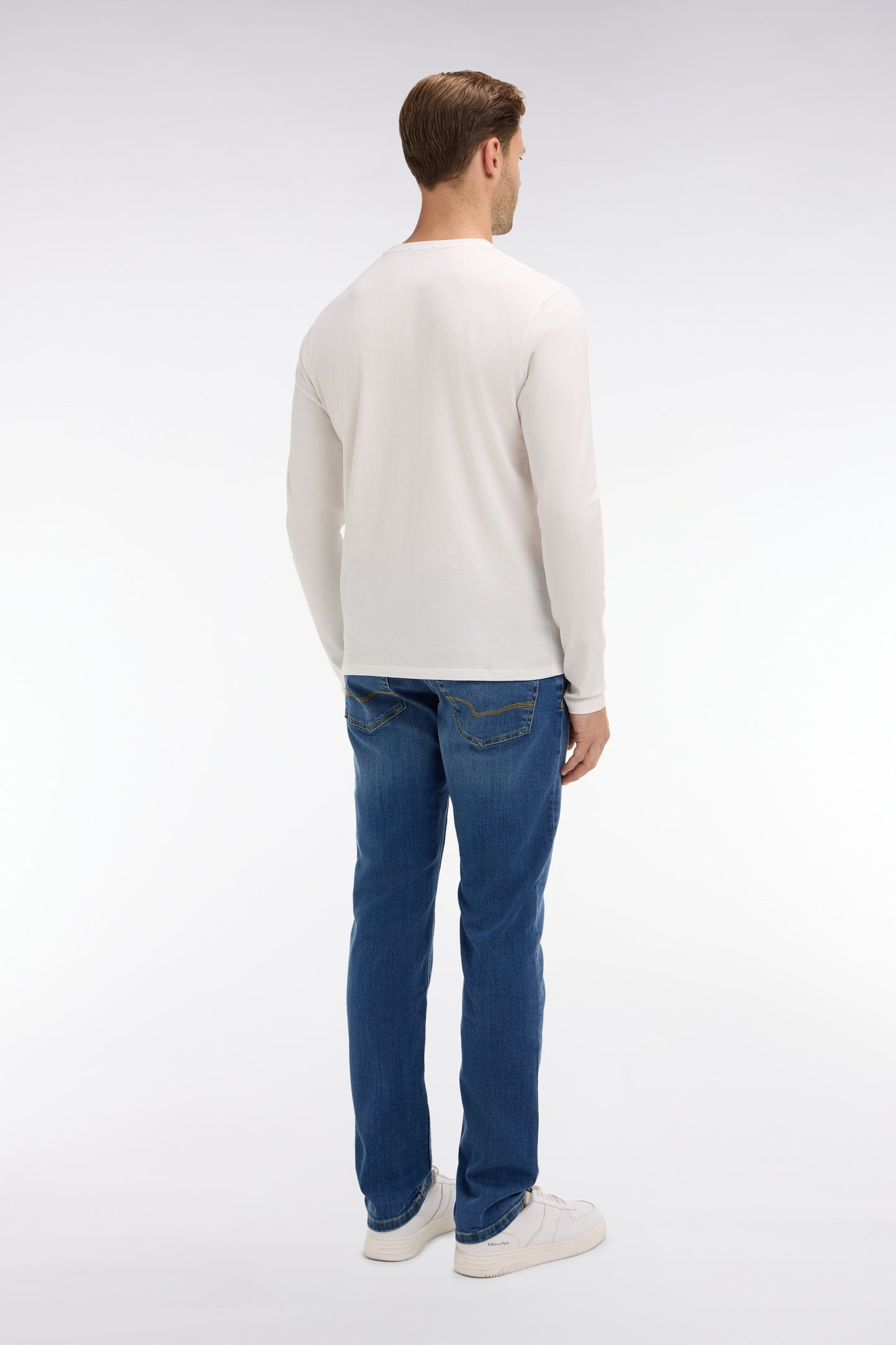 Blue jeans in stretch cotton