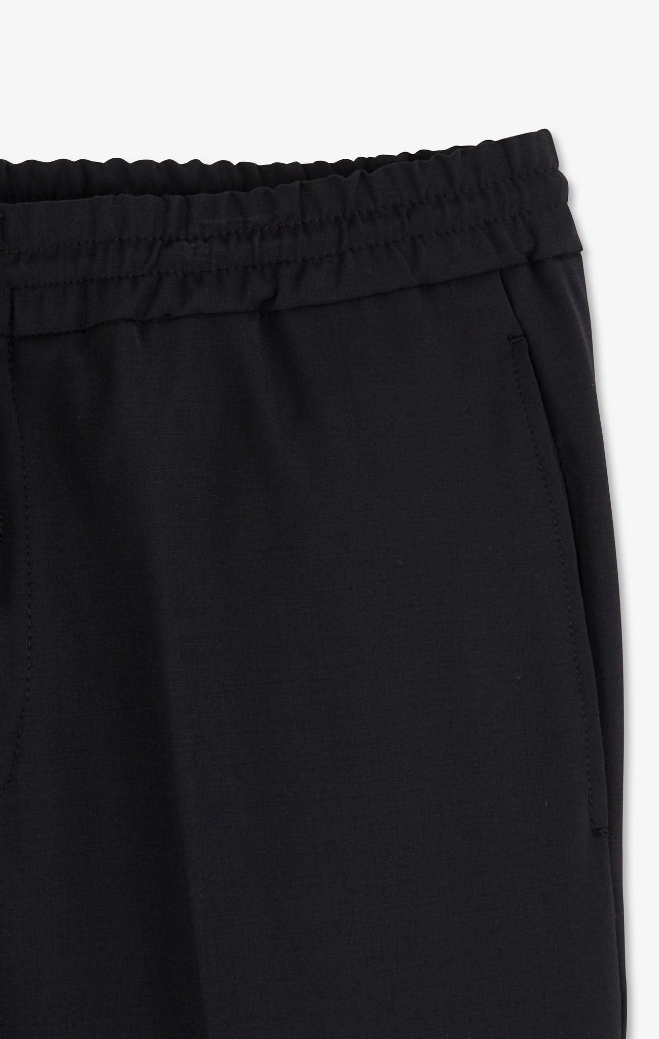 Pantalon taille élastiquée noir - Image 5