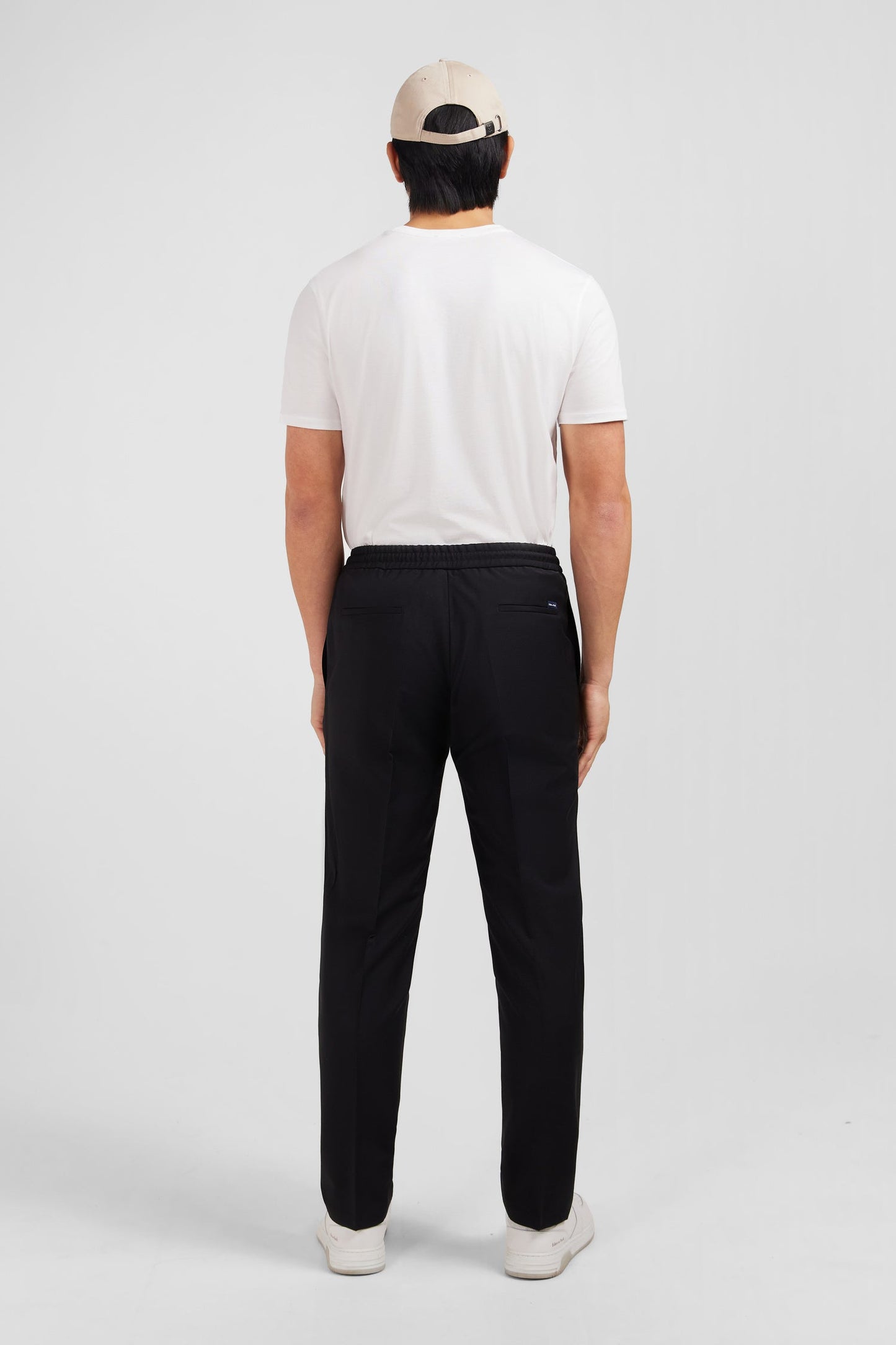 Pantalon taille élastiquée noir - Image 3