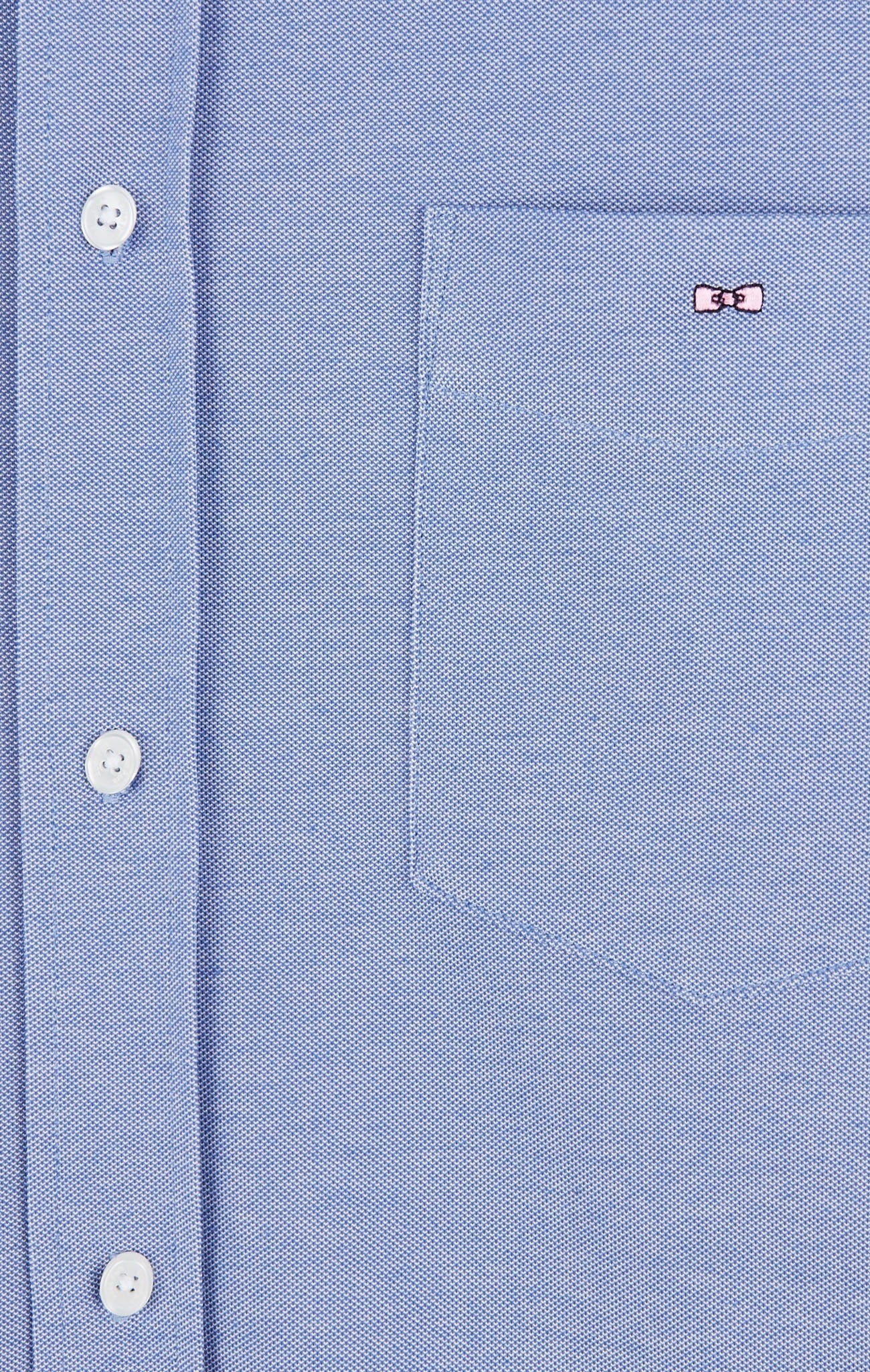 Chemise en coton pinpoint bleu - Image 9
