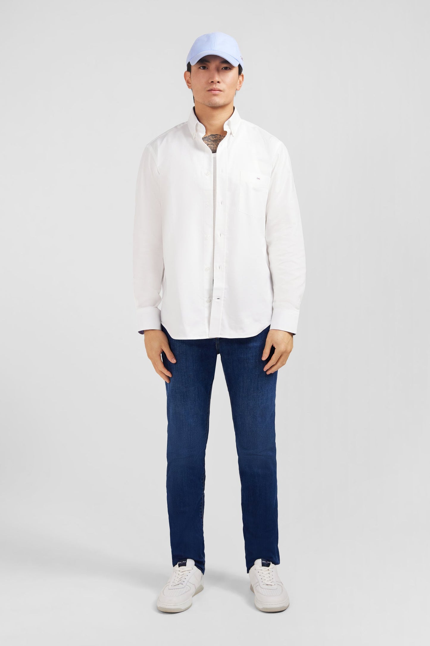 White cotton shirt - Image 3