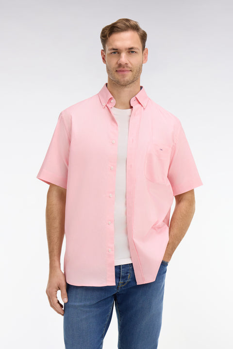 Short sleeved pink cotton shirt - Image 3