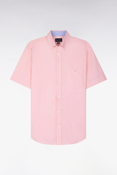 Short sleeved pink cotton shirt - Image 2