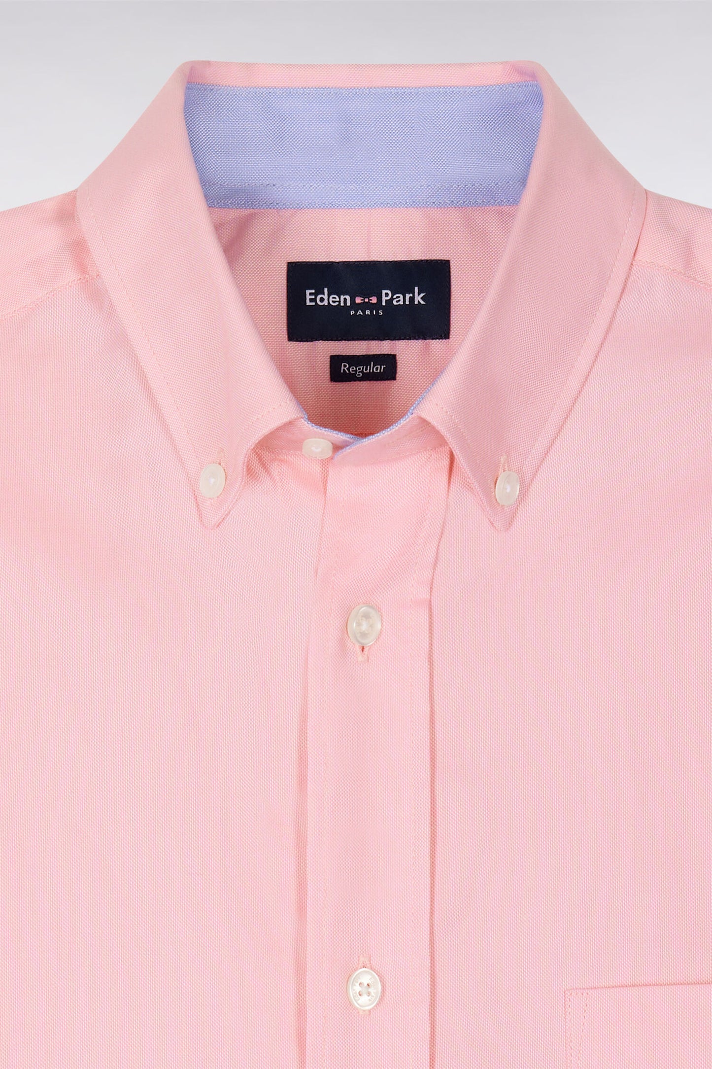 Short sleeved pink cotton shirt