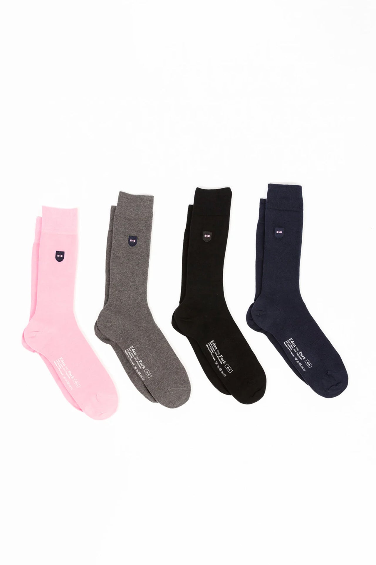 Set of four pairs of unicolour socks - Image 1