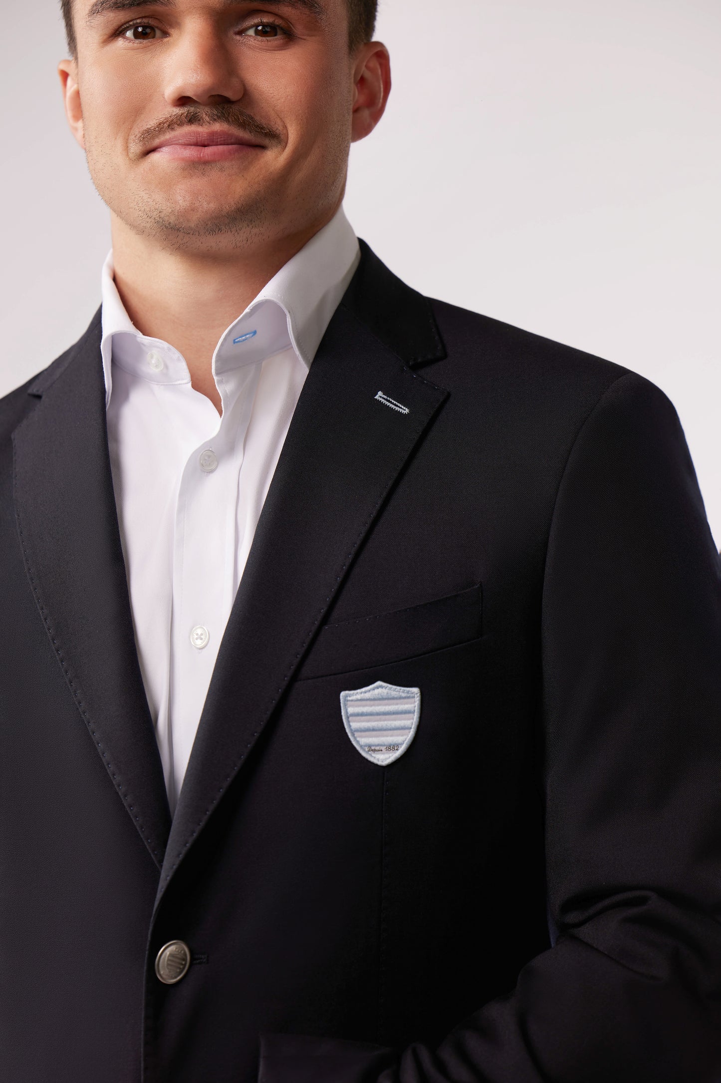 Blazer en laine bleu marine Eden Park x Racing 92