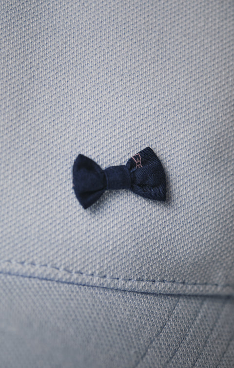 Pap'Atelier blue cap with mini bow ties - Image 3