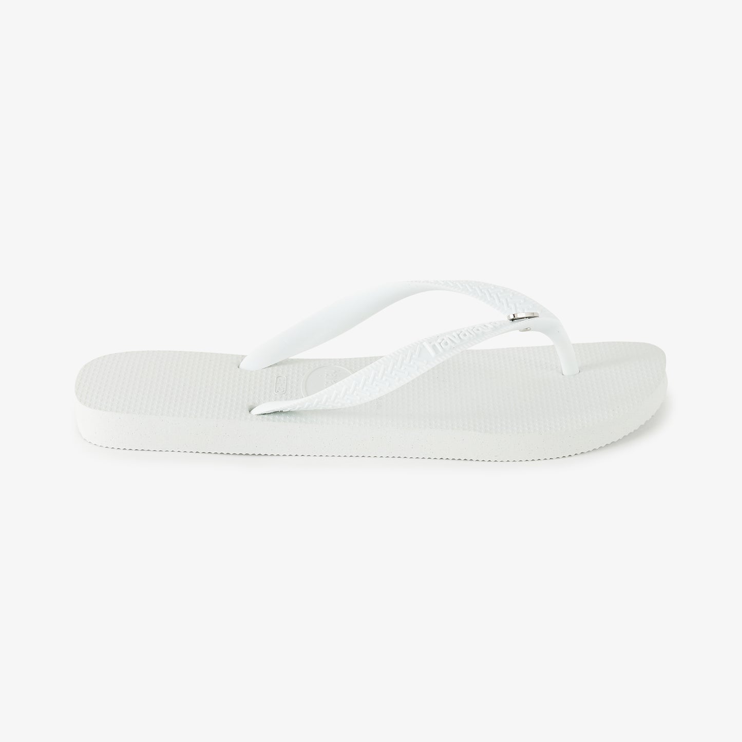 White flip flops