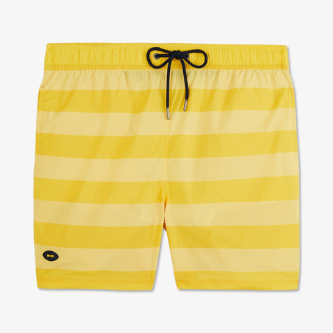Yellow striped swim shorts - Image 2
