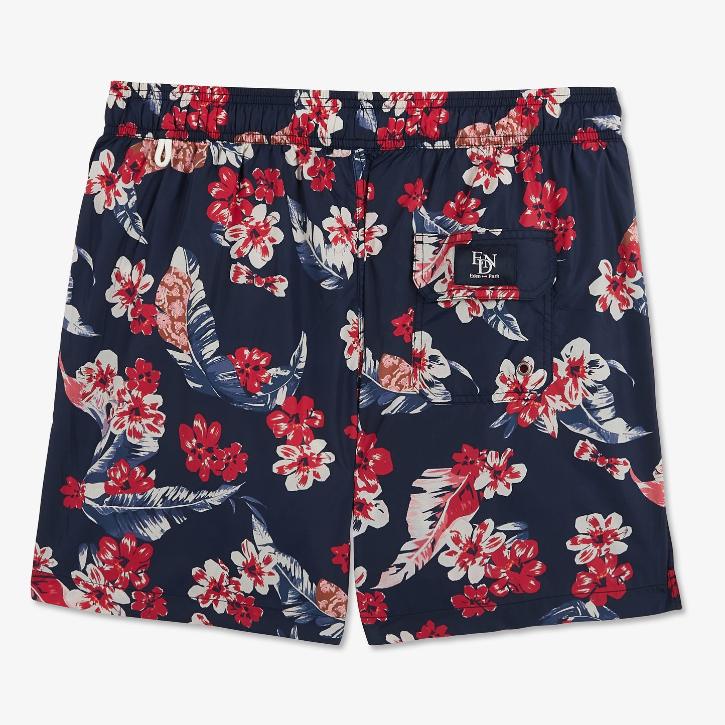 Swim shorts with exclusive Hawaiian print