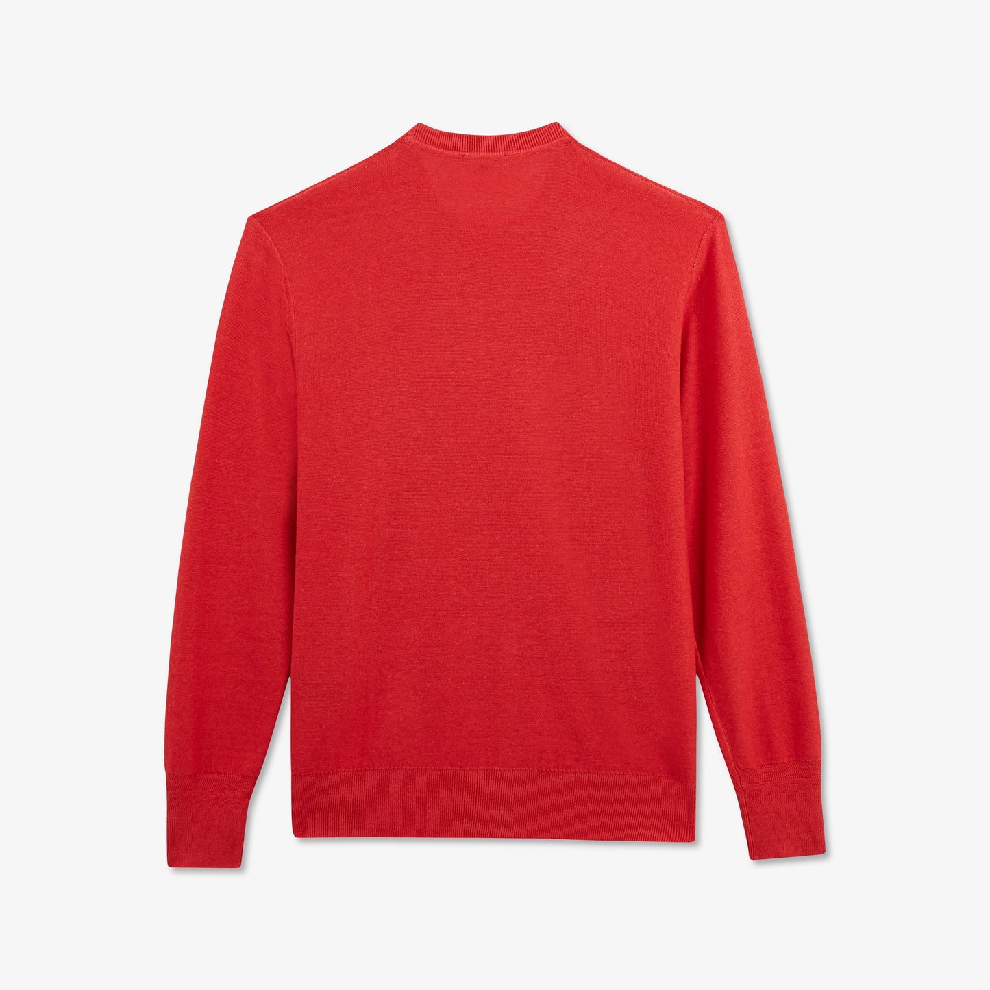 Orange cable knit jumper with crew neck