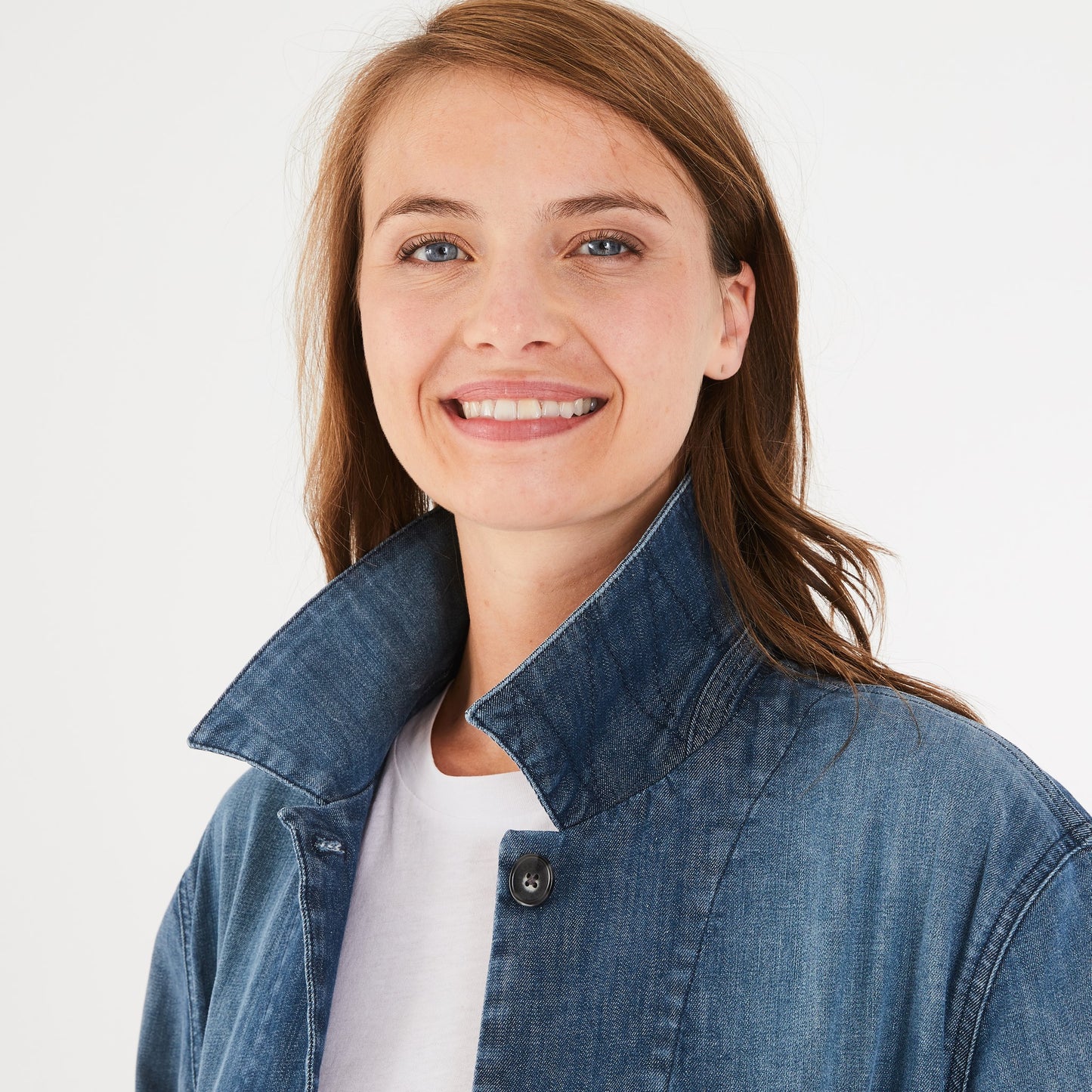 Blue cotton overshirt
