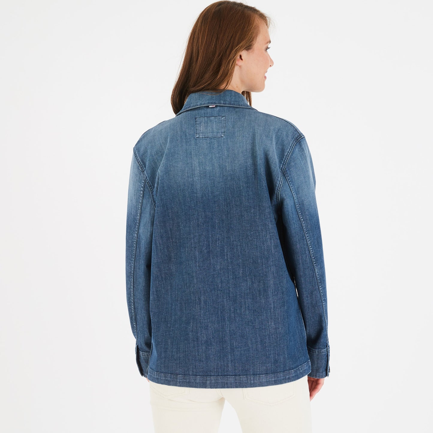 Blue cotton overshirt
