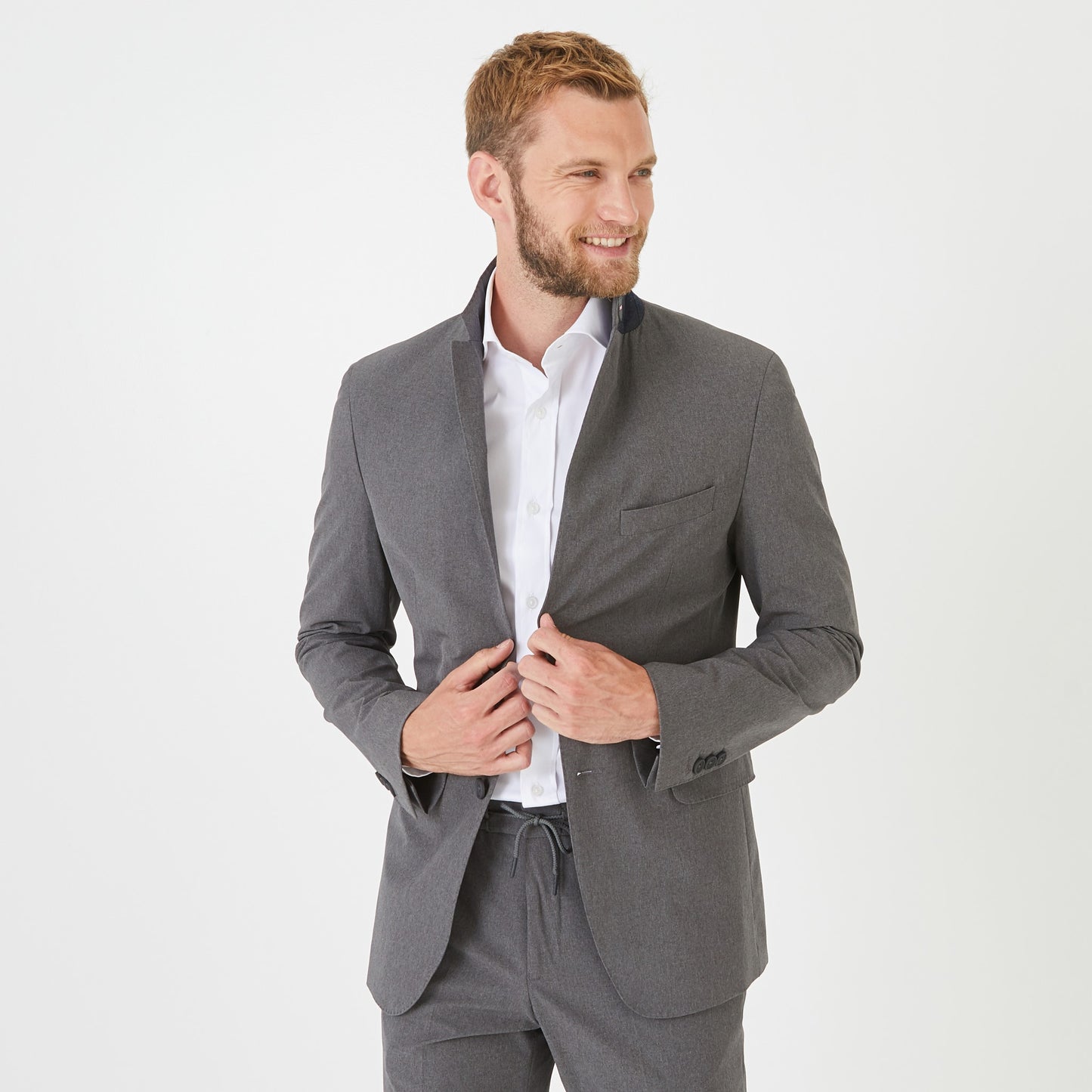 Grey marled blazer